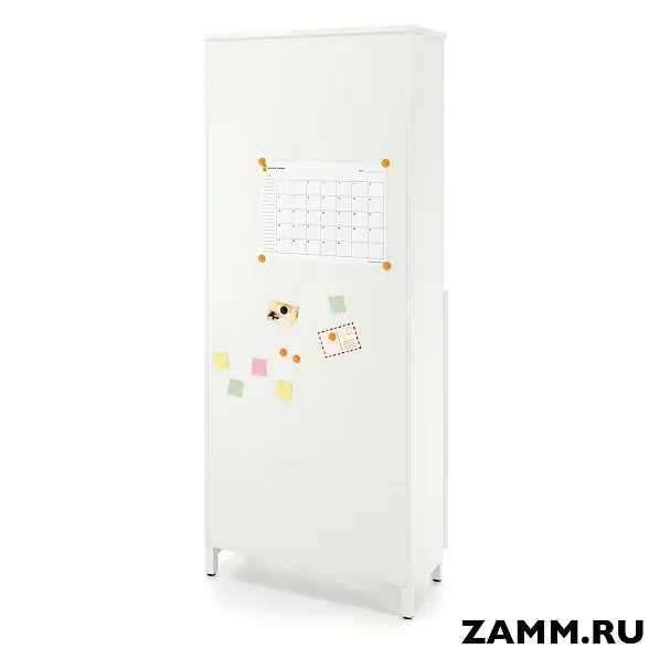 Шкаф ZAMM распашной 6 полок, 2 двери, 3 полки закрыты, 3 полки открыты (Ш:900, Г:414, В:2270) 